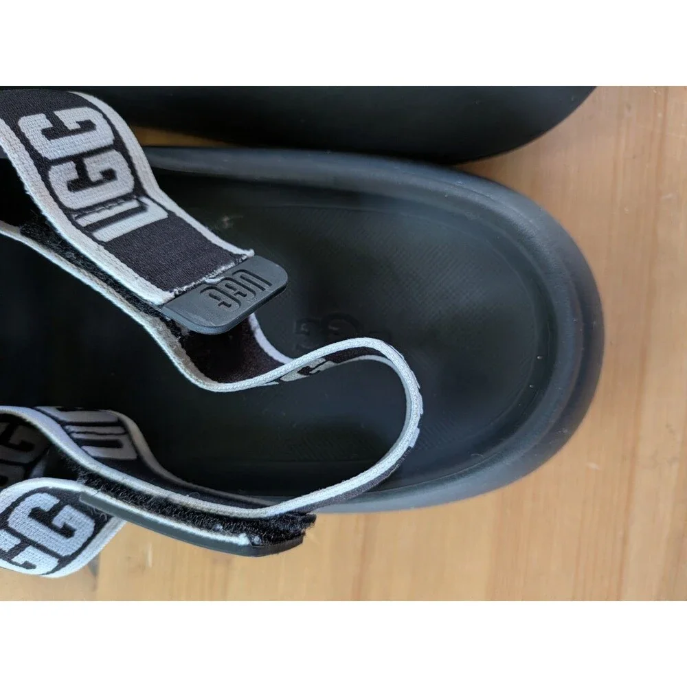 UGG Men's Sport Yeah Slides Slingback Sandals Black M9 W11 Shoes Beach Shoes